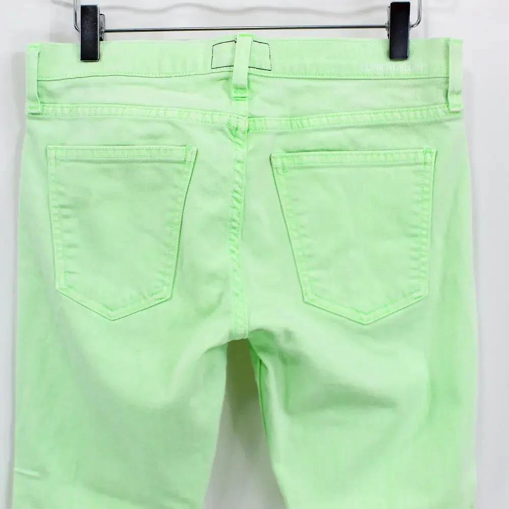 CURRENT / ELLIOT Lime Green The Stiletto Denim Skinny Jeans